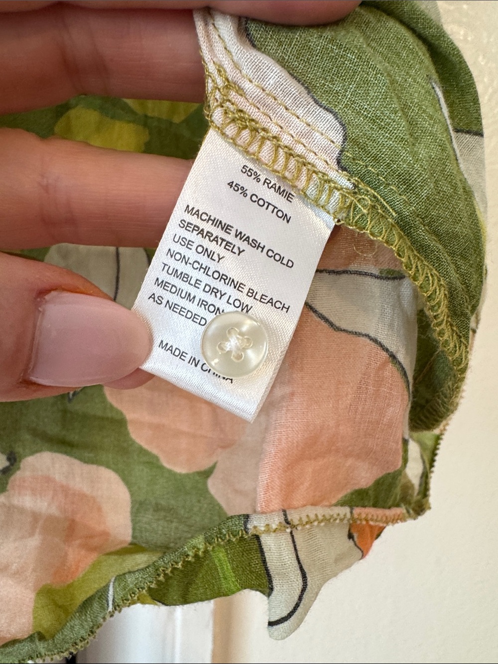 Trovata Birds of Paradise Carla Highneck Shirt Green Floral size XS - Picture 8 of 14
